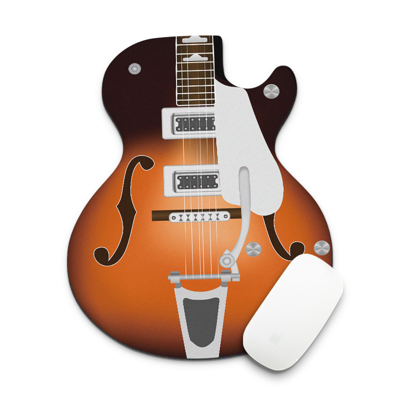 Stylish Guitar Mouse Pad with Ultra-Smooth Surface